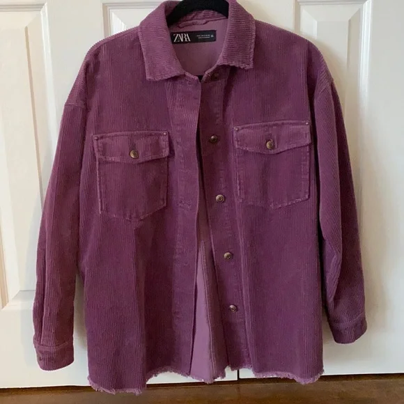 Zara Jackets Coats Zara Corduroy Shacket Shirt Jacket Sz